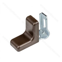 Uholník kov. jednorad. dier. - krytka Wenge typu L 1bal=100ks Uholník kov. jednorad. dier. - krytka Wenge typu L 1bal=100ks