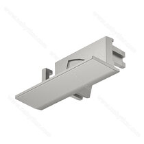 Koncová krytka, Pro Häfele Loox5 Profile 1107,s káblovou prechodkou, strieborná Koncová krytka, Pro Häfele Loox5 Profile 1107,s káblovou prechodkou, strieborná