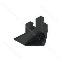 Koncová krytka, Pro Häfele Loox5 profil 1105, plast čierna  Koncová krytka, Pro Häfele Loox5 profil 1105, plast čierna