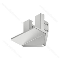 Koncová krytka, Pro Häfele Loox5 profil 1105, plast sivá  Koncová krytka, Pro Häfele Loox5 profil 1105, plast sivá