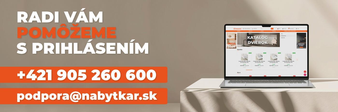 Podpora - nový eshop, registrácie